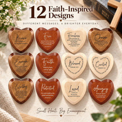 ✝️🎁 Kristet presentpaket med hjärtformade fickkort (12-pack）