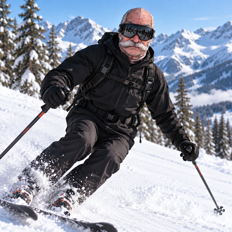 🎁😂 Rolig, realistisk skidmask – den perfekta presenten för vinterentusiaster! ⛄