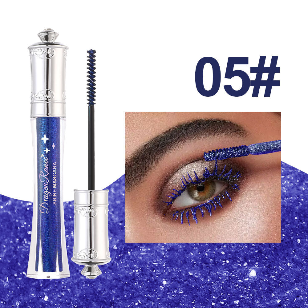 ✨Glitterfärgad mascara - Långvarig, kladdar inte, perfekt för fester och cosplay