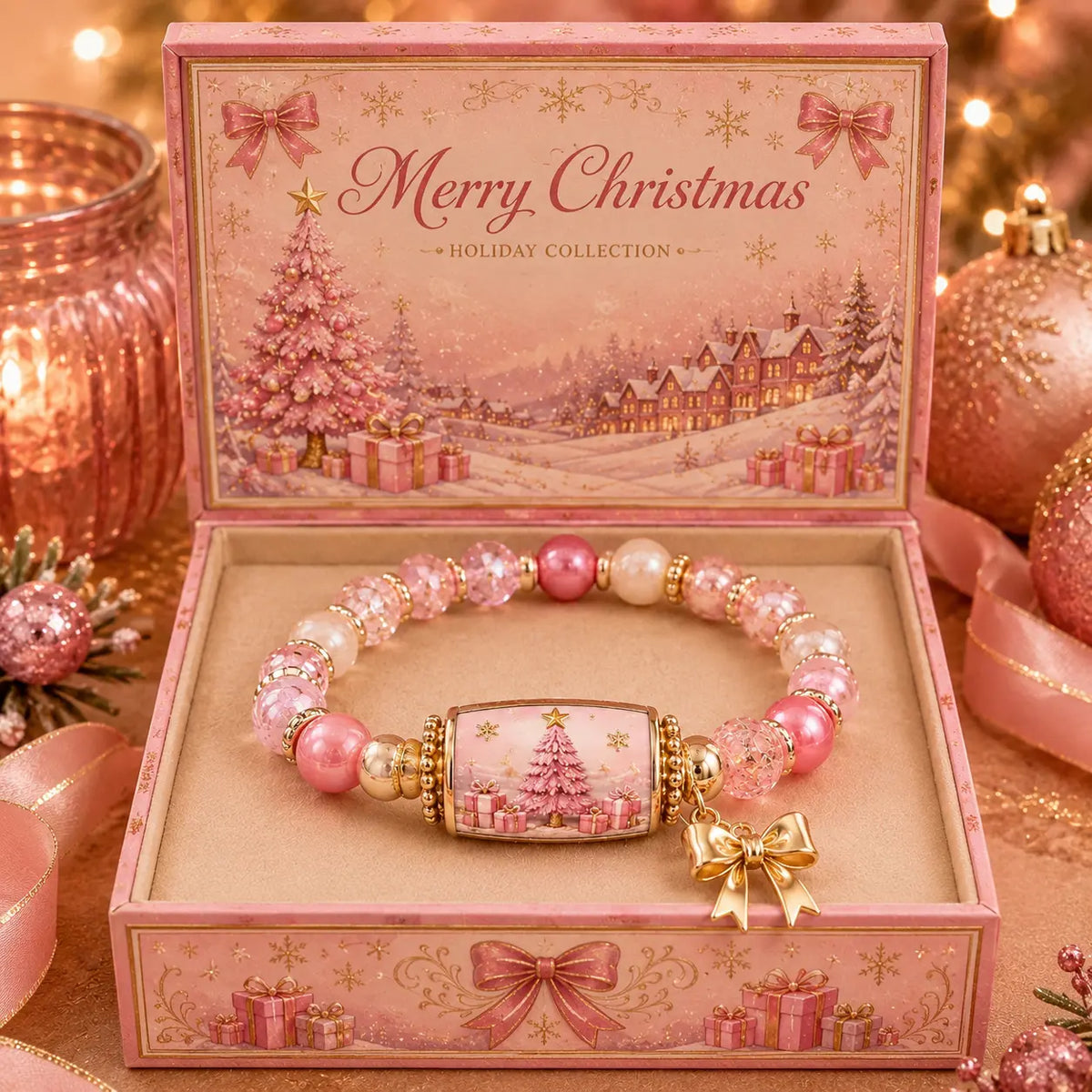 🎄 Limited Edition Christmas Story Pärlarmband Set | Julklappssmycken