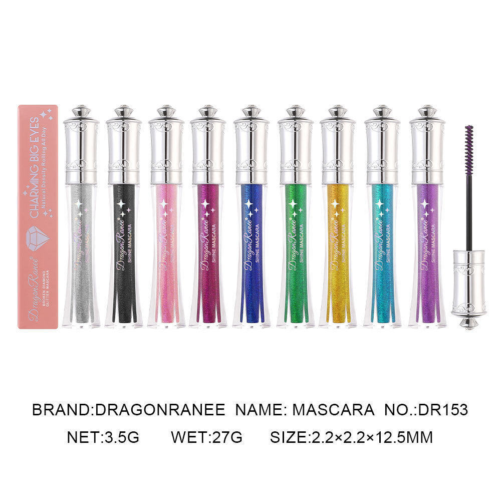 ✨Glitterfärgad mascara - Långvarig, kladdar inte, perfekt för fester och cosplay
