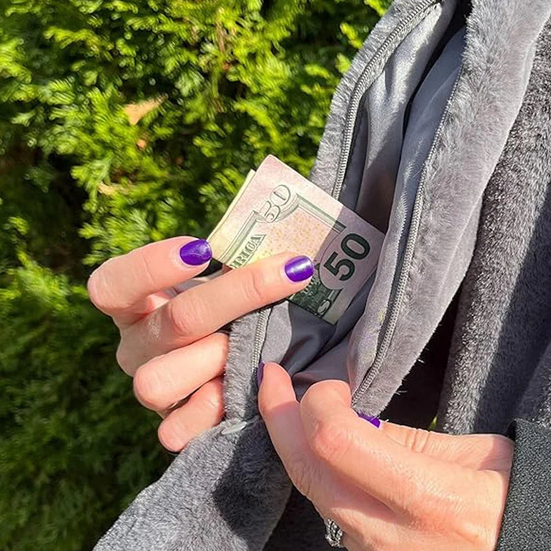 🧣✨Min hemliga halsduk – med en dold ficka för din telefon, kort och nycklar! ✨📱