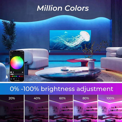 Intelligenta RGB-neon-LED-ljusslingor