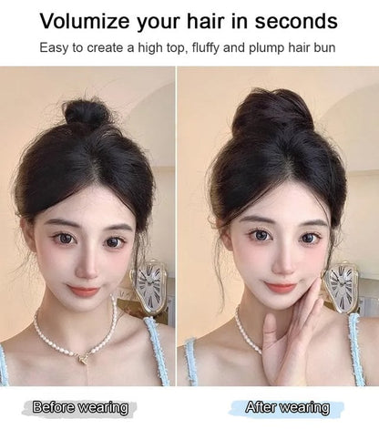 Bun-wig i äkta hår