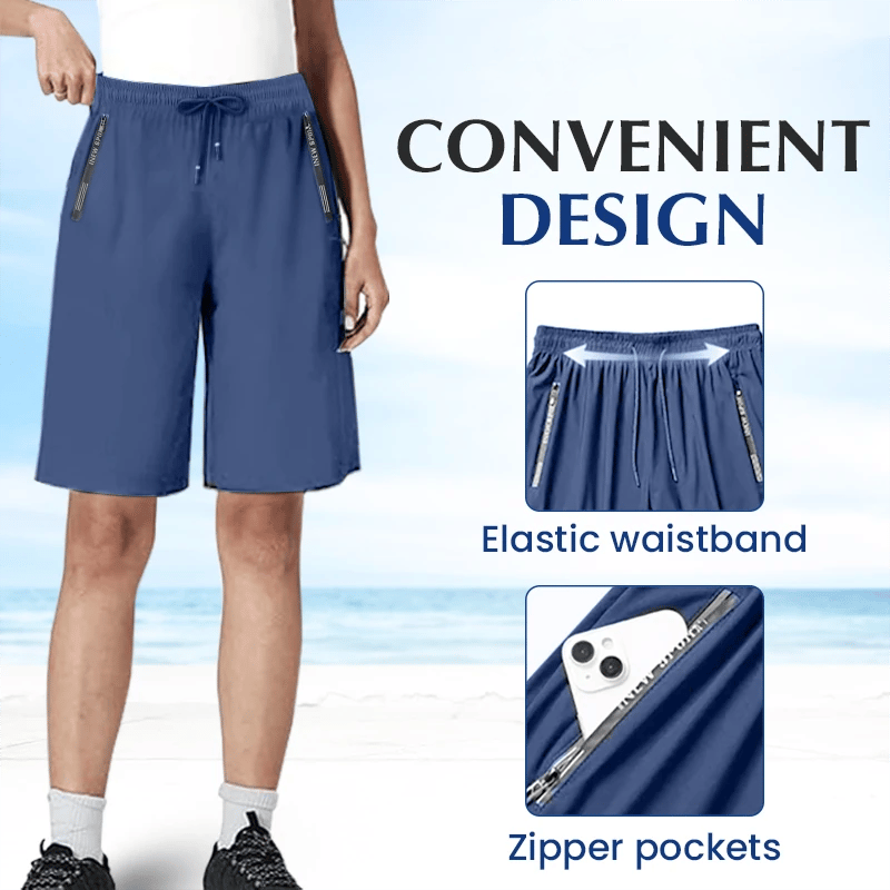 🔥Sista dagen 49% rabatt🔥Ice Silk Snabbtorkande Stretchshorts