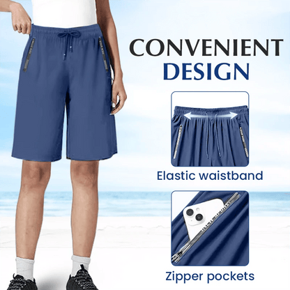 🔥Sista dagen 49% rabatt🔥Ice Silk Snabbtorkande Stretchshorts