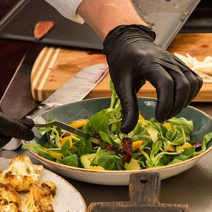 Nitrilhandskar, 100/50-pack - Svarta engångshandskar | Tjocka & Skyddande