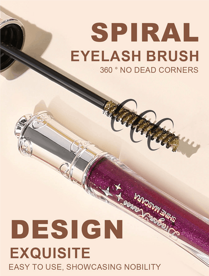 ✨Glitterfärgad mascara - Långvarig, kladdar inte, perfekt för fester och cosplay