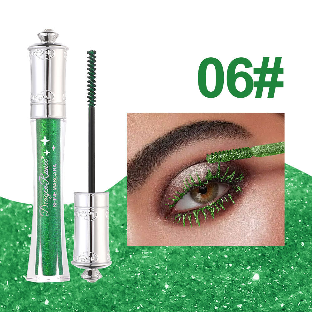 ✨Glitterfärgad mascara - Långvarig, kladdar inte, perfekt för fester och cosplay
