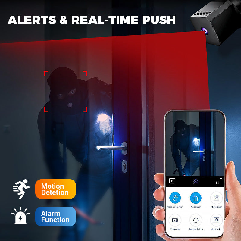 Mini Smart HD-övervakningskamera med nattseende