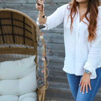 🔥Rå kristall 7 chakra ädelsten väggdekoration