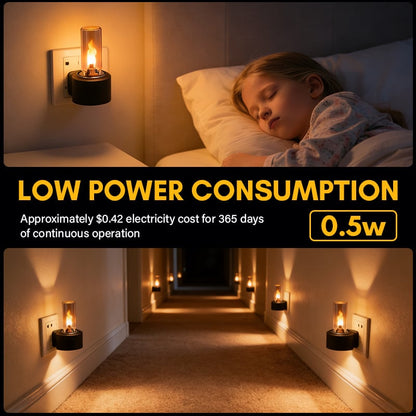 🔥USB-stämningslampa med realistisk flammeffekt