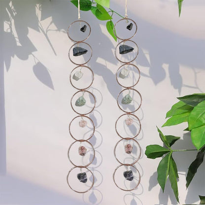 🔥Rå kristall 7 chakra ädelsten väggdekoration