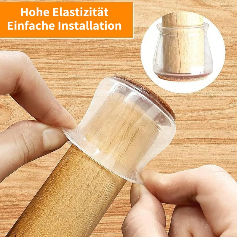 ✨ Universella stolsbenskydd av gummi – Passar alla stolsbensformer, reptåliga och slitstarka, den ultimata lösningen för att skydda dina golv.