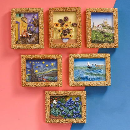 💖Kylklistermärken i klassisk oljemålningsstil