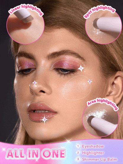 🔥 KÖP 1 FÅ 1 GRATIS! 🔥Watery Jelly Highlighter Makeup Stick