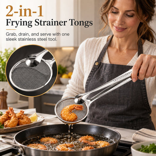 2-i-1 oljefilterklämma, matsil för stekt mat 🍳
