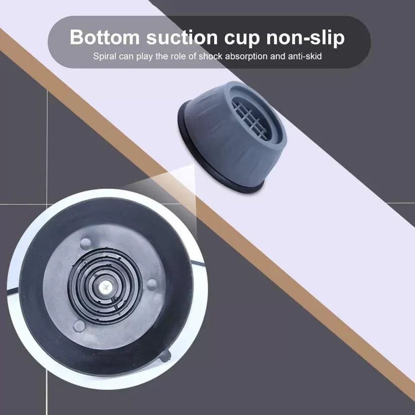 Vibrationsdämpande fötter till tvättmaskin