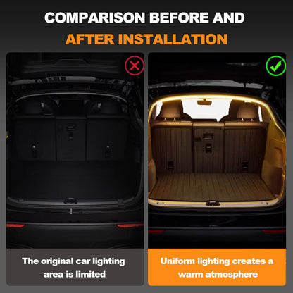 Automatisk sensor baklucka ljusremsa