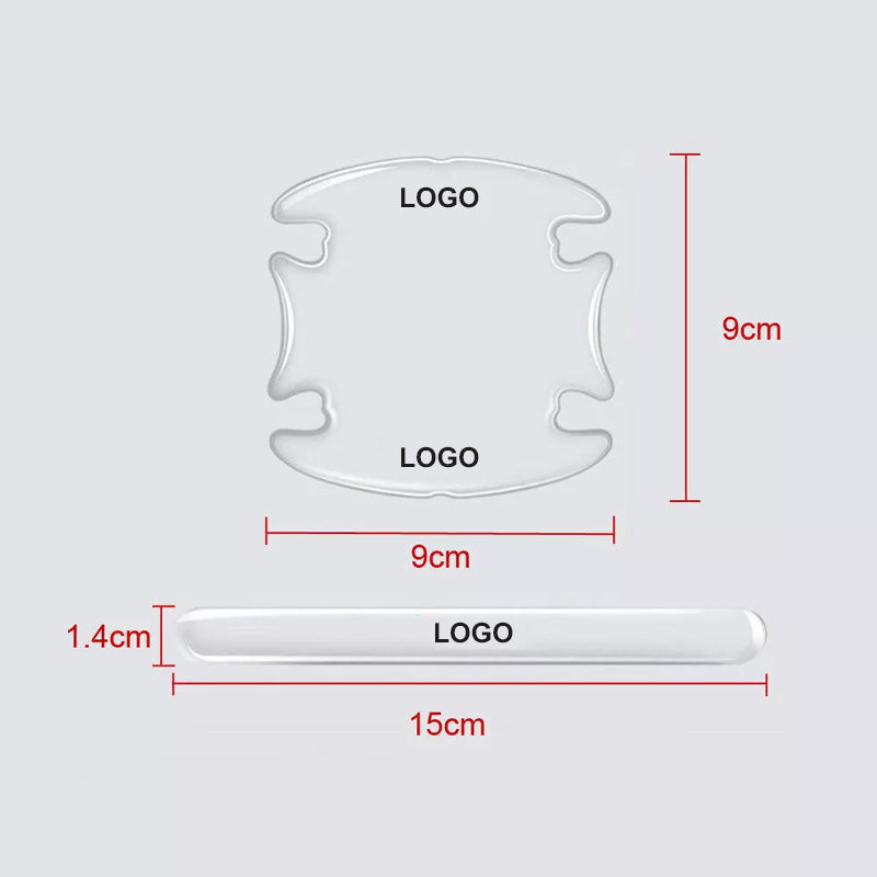 Bildörrhandtag dörrskalsskydd