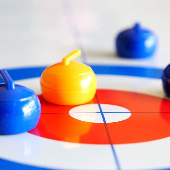 🥌✨ Bordscurling Spel – Roligt Familjespel för 2-8 Spelare! ✨👨👩👧👦