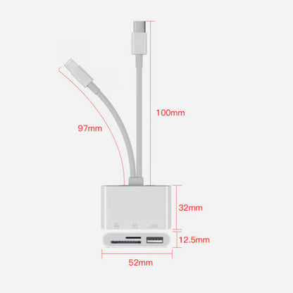 SD/TF/USB multifunktionell mobiltelefonkortläsare