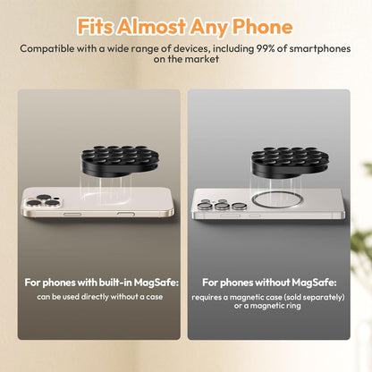 🔥 3-i-1 sugande magnetisk telefonhållare