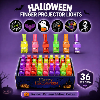 👻🎃 Halloween-fingerprojektorringar – LED-festgåvor för barn