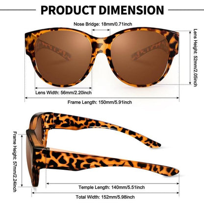🕶 Nya solglasögon i cat-eye-modell i extra stor storlek, med polariserade glas och UV400-skyd