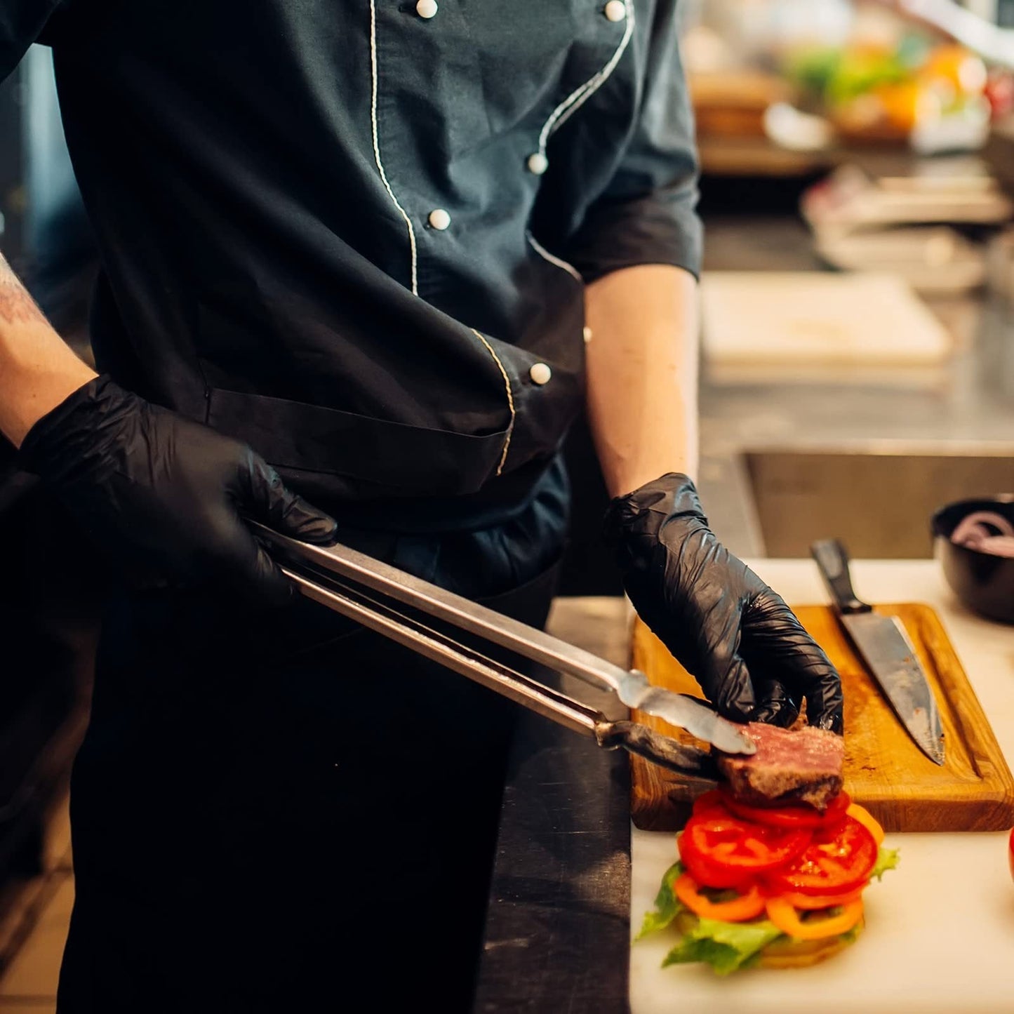 Nitrilhandskar, 100/50-pack - Svarta engångshandskar | Tjocka & Skyddande