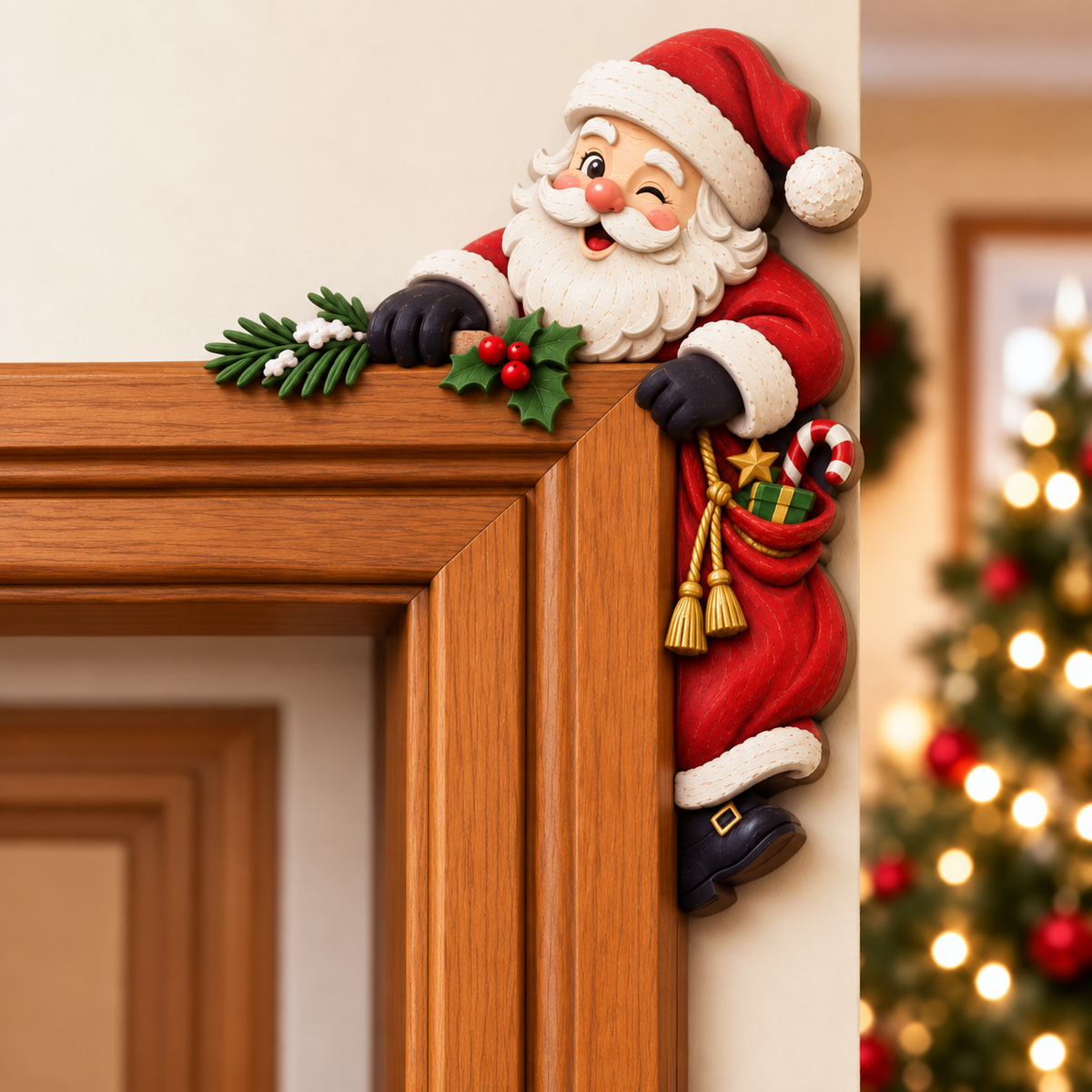 ⛄🎅 Juldekorationer i hörnen till dörrkarmar – för att förhöja julstämningen i ditt hem