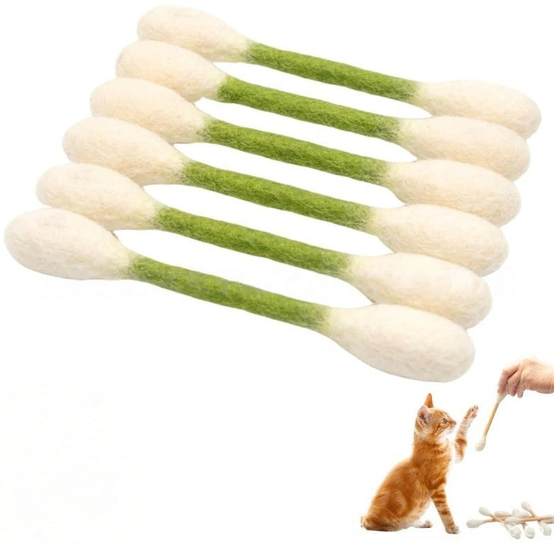 🐾Jätte-leksaker av bomullspinnar med kattmynta (15 cm) – handgjorda, hållbara, säkra och roliga