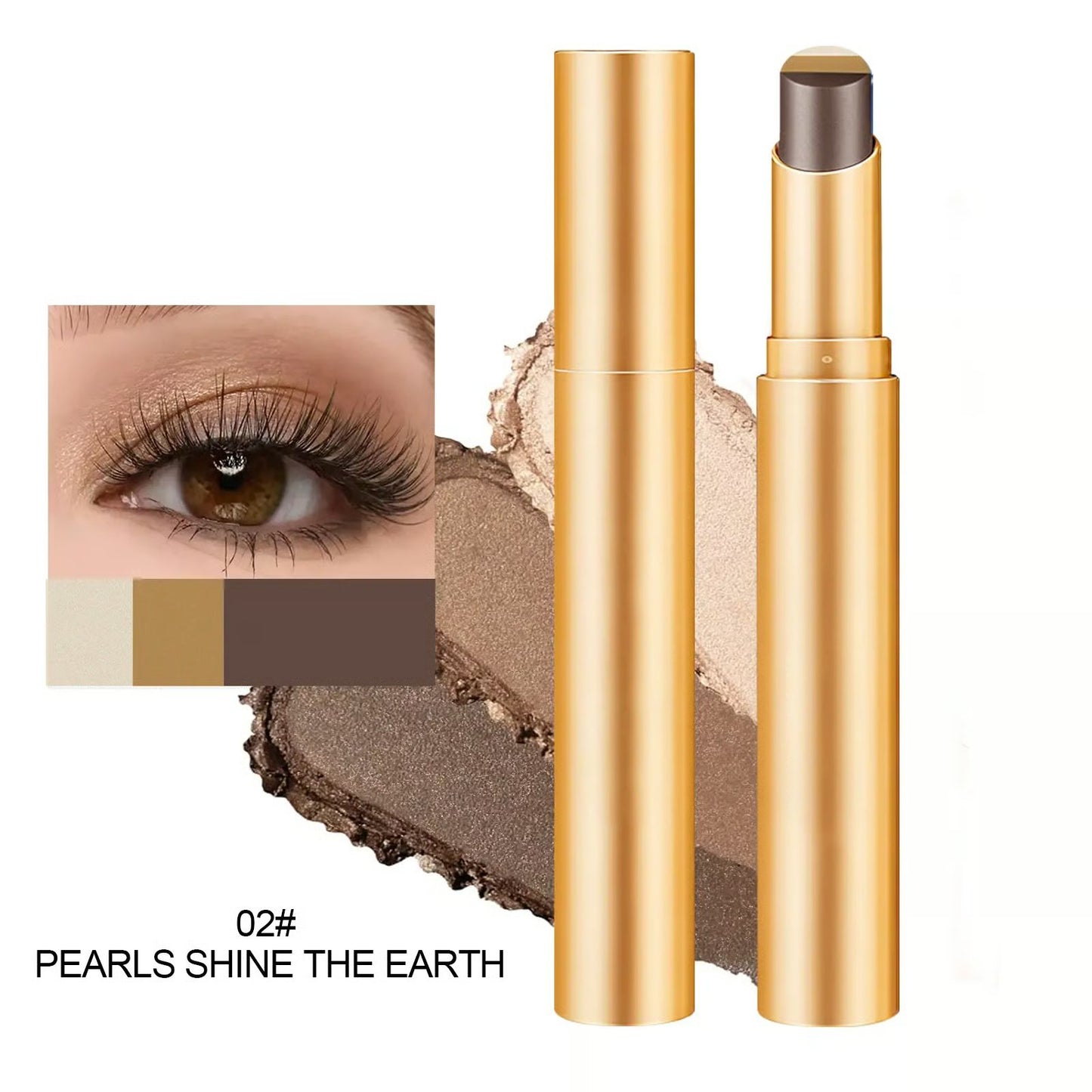 ✨3 Shade Cream Eyeshadow Stick | Len och blandbar