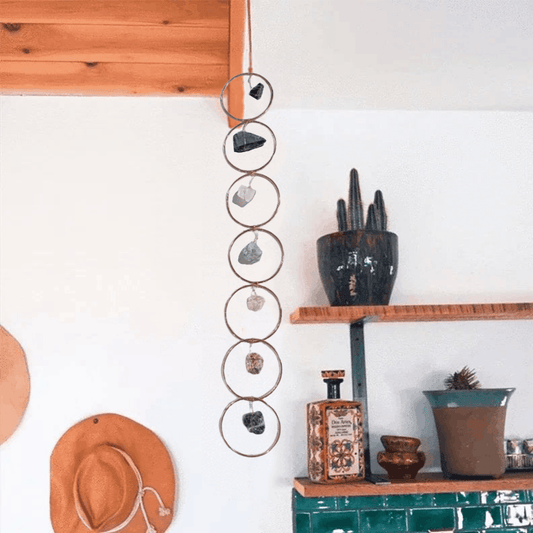 🔥Rå kristall 7 chakra ädelsten väggdekoration