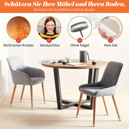 ✨ Universella stolsbenskydd av gummi – Passar alla stolsbensformer, reptåliga och slitstarka, den ultimata lösningen för att skydda dina golv.