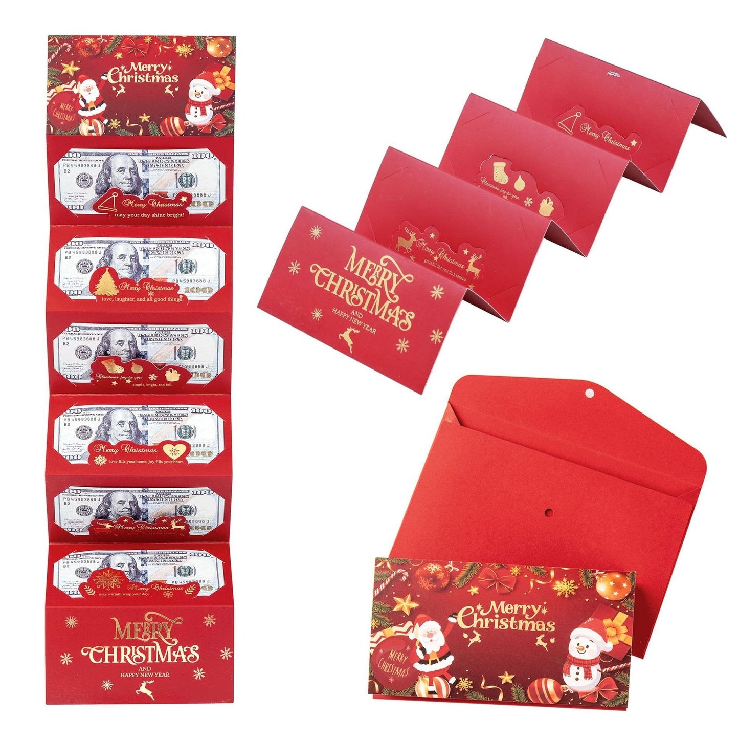 🎅Försäljning inför julen – 49 % rabatt🎁 Kreativ, vikbar julkuvert att göra själv🔥