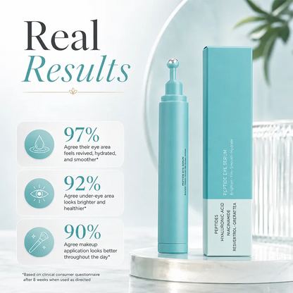 Peptide Eye Serum - Kylande rollerball-serum under ögonen för svullnader, mörka ringar och rynkor med peptider, hyaluronsyra, MSM och reishi-svamp