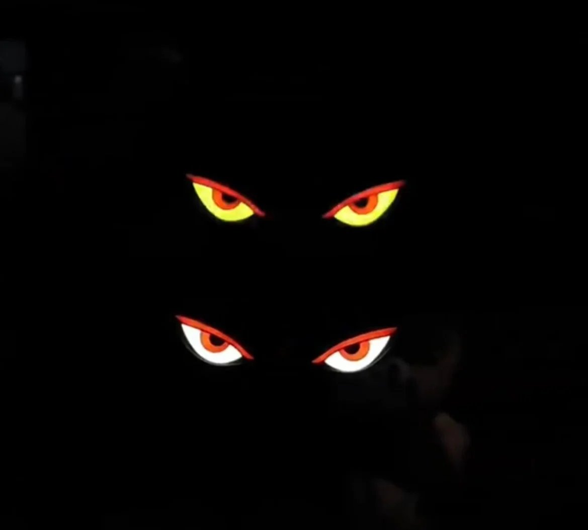 Solar Demon Eye LED-fönsterlampa för bil