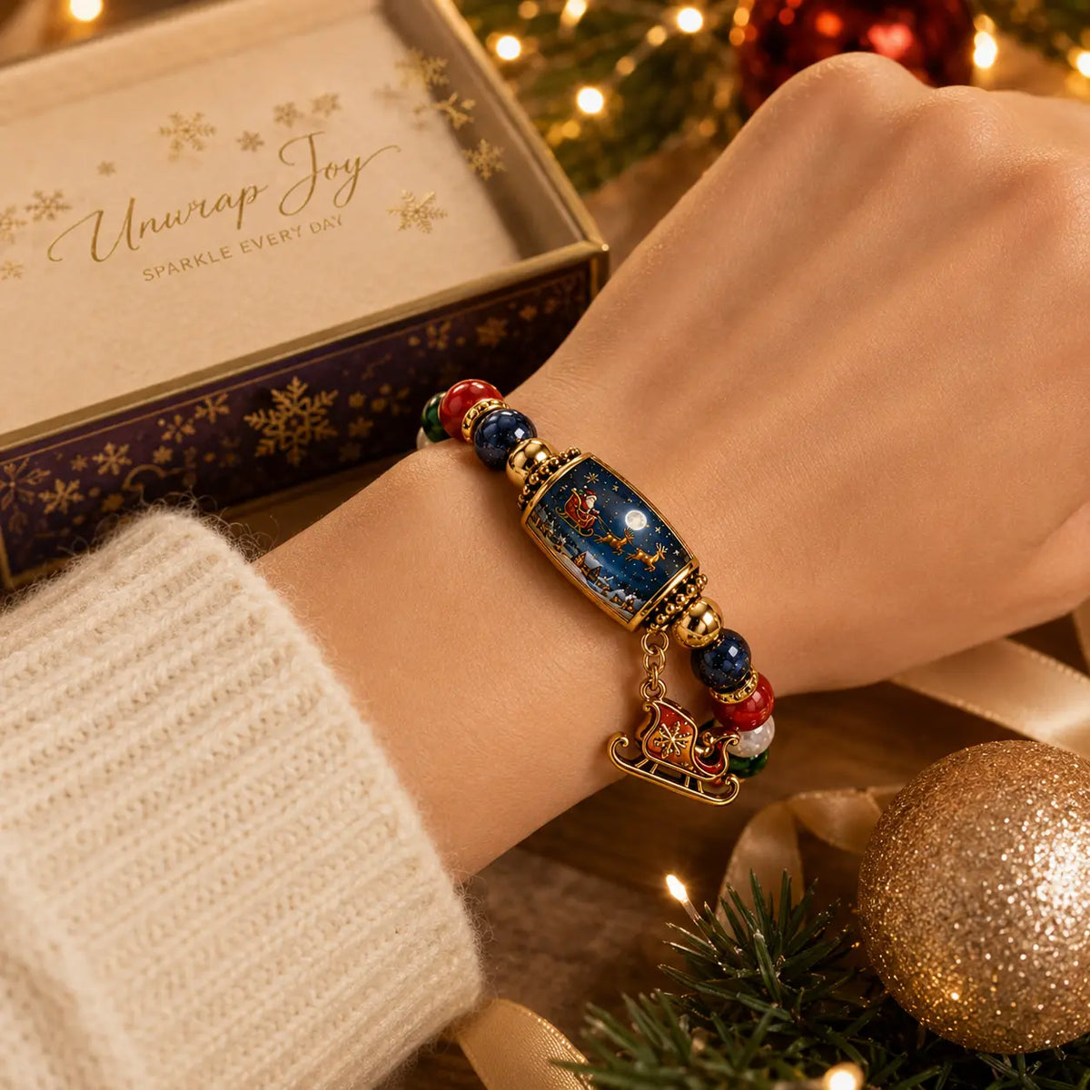 🎄 Limited Edition Christmas Story Pärlarmband Set | Julklappssmycken