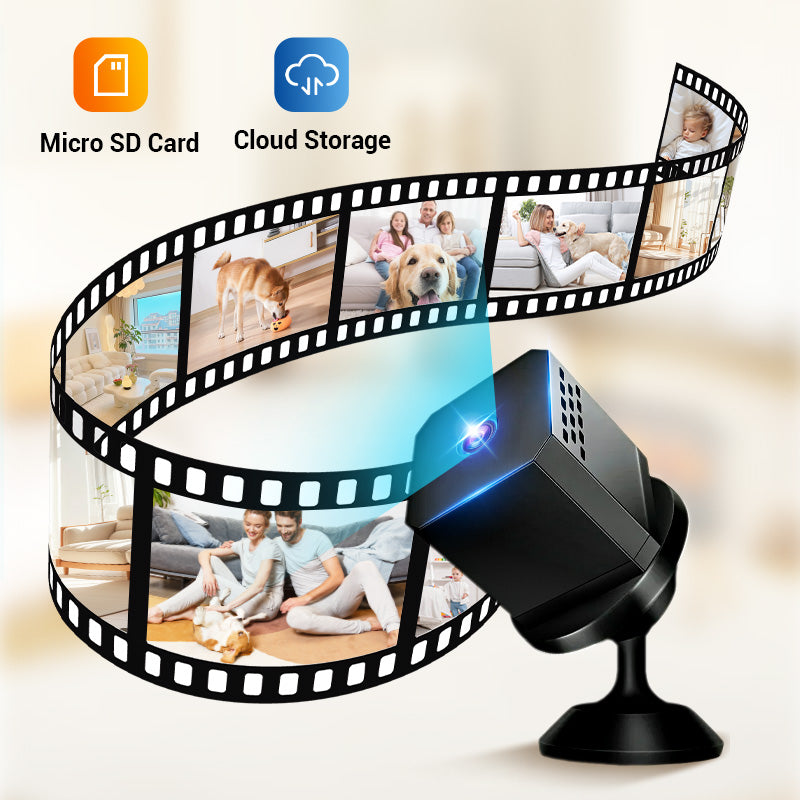 Mini Smart HD-övervakningskamera med nattseende