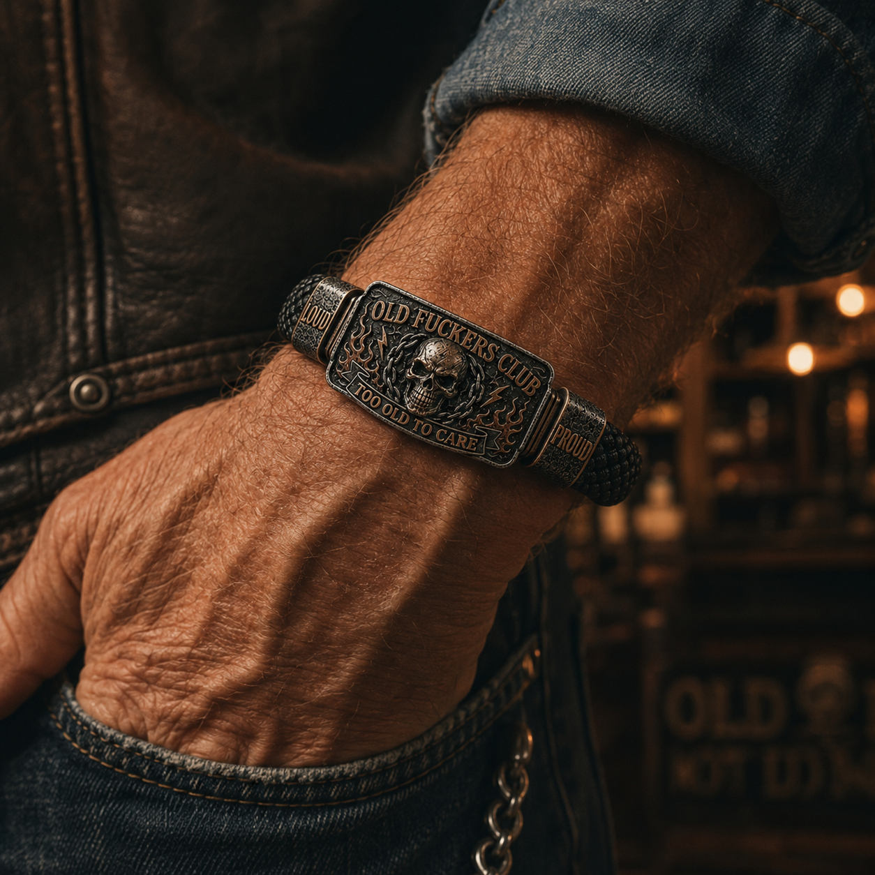 ☠️ Old Fuckers Club & Wild Freedom 🪓 | Vintage-armband i begränsad upplaga 2026