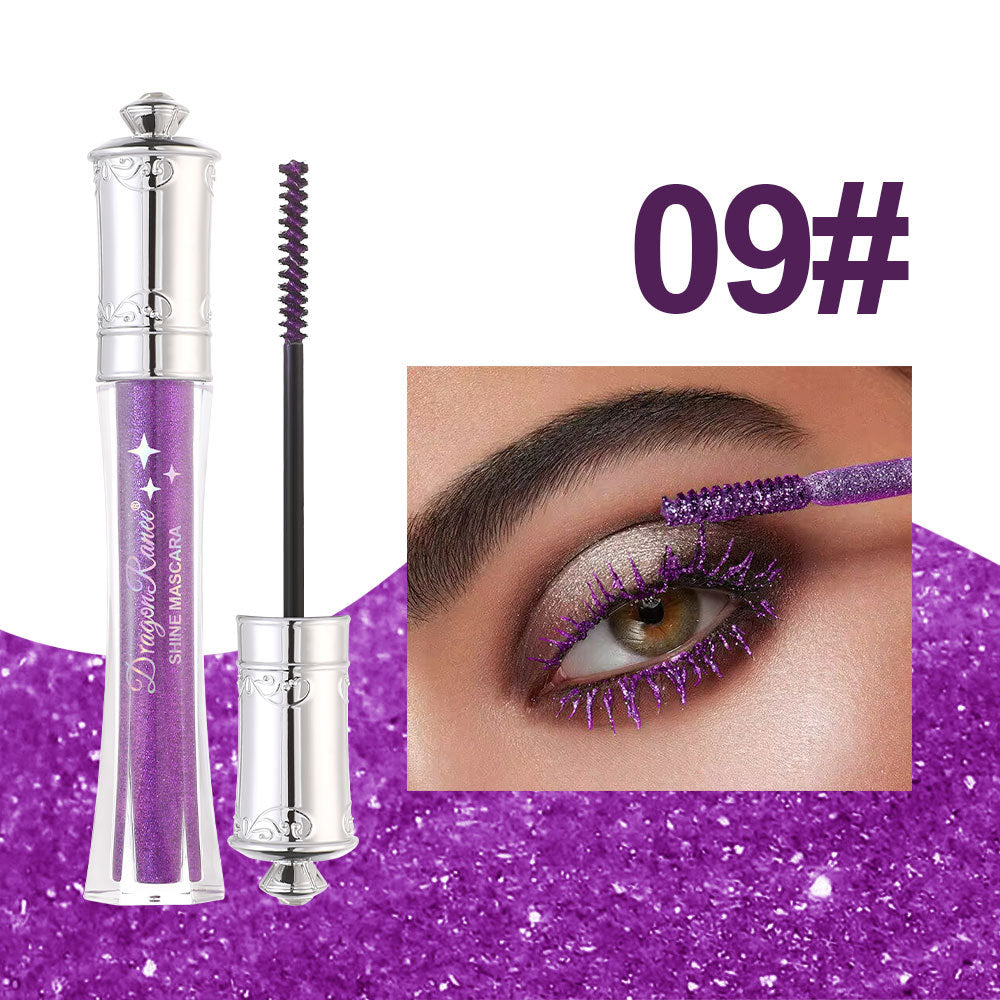 ✨Glitterfärgad mascara - Långvarig, kladdar inte, perfekt för fester och cosplay