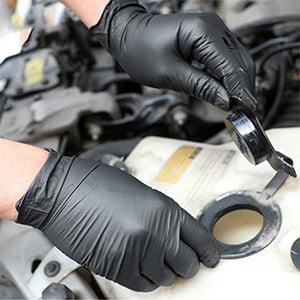 Nitrilhandskar, 100/50-pack - Svarta engångshandskar | Tjocka & Skyddande