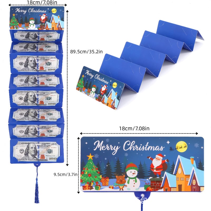 🎅Försäljning inför julen – 49 % rabatt🎁 Kreativ, vikbar julkuvert att göra själv🔥