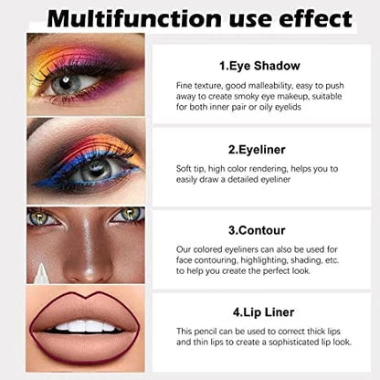 Långvarig vattenfast eyelinerpenna, moderiktig ögonmakeup-kosmetik