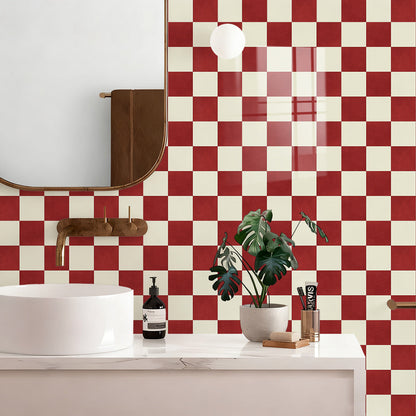 🏠Kökskakelklistermärken – rutmönster, DIY-dekoration för hemrenovering
