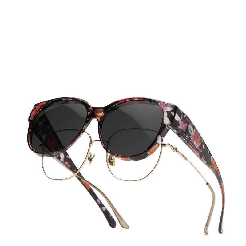 🕶 Nya solglasögon i cat-eye-modell i extra stor storlek, med polariserade glas och UV400-skyd