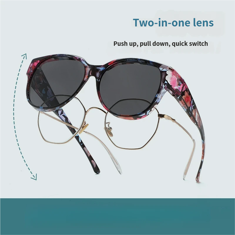 🕶 Nya solglasögon i cat-eye-modell i extra stor storlek, med polariserade glas och UV400-skyd