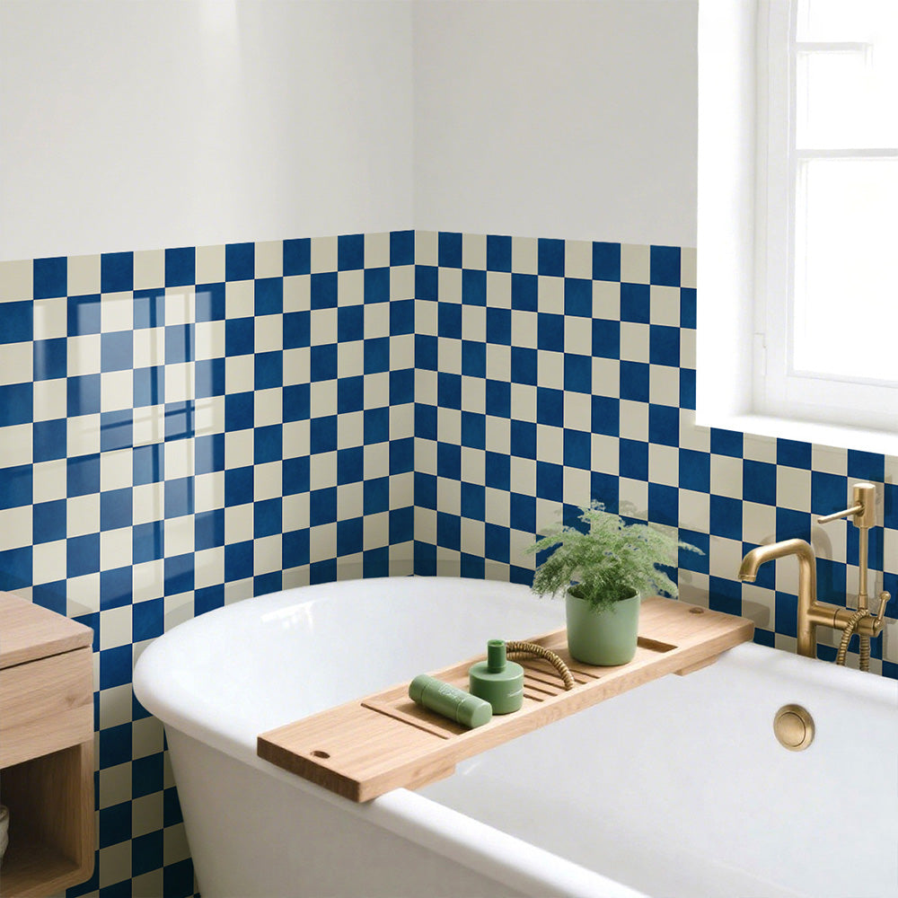 🏠Kökskakelklistermärken – rutmönster, DIY-dekoration för hemrenovering