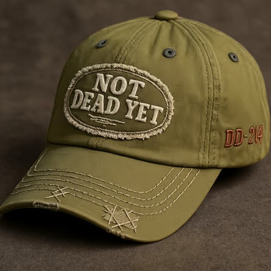 NOT DEAD YET - Vintage tvättad basebollkeps